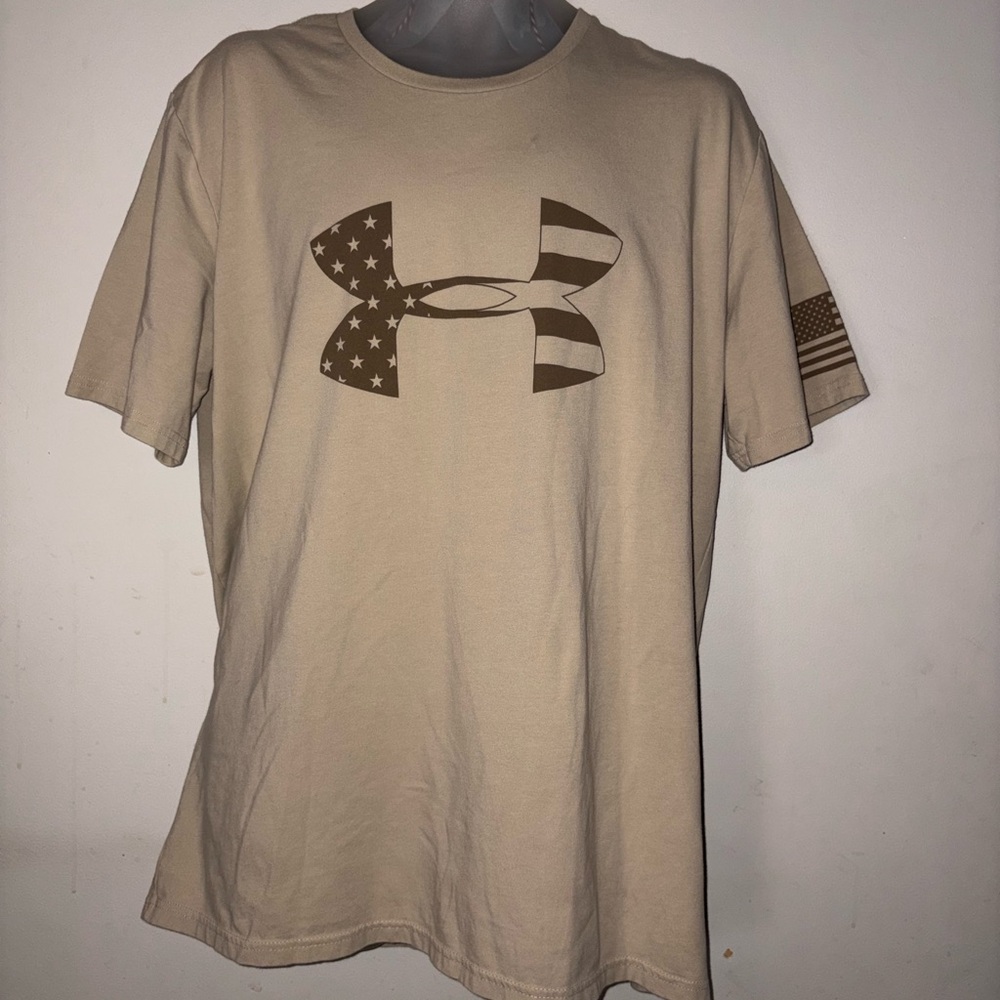 Under Armour Men's Beige Graphic Tee